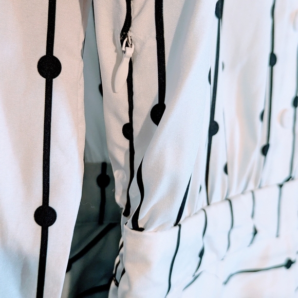 Black and White Ruffle Maxi Dress - Picture 4 of 5